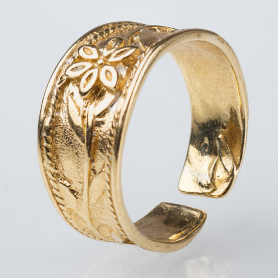 Δαχτυλίδι βυζαντινό από επιχρυσωμένο ασήμι 925