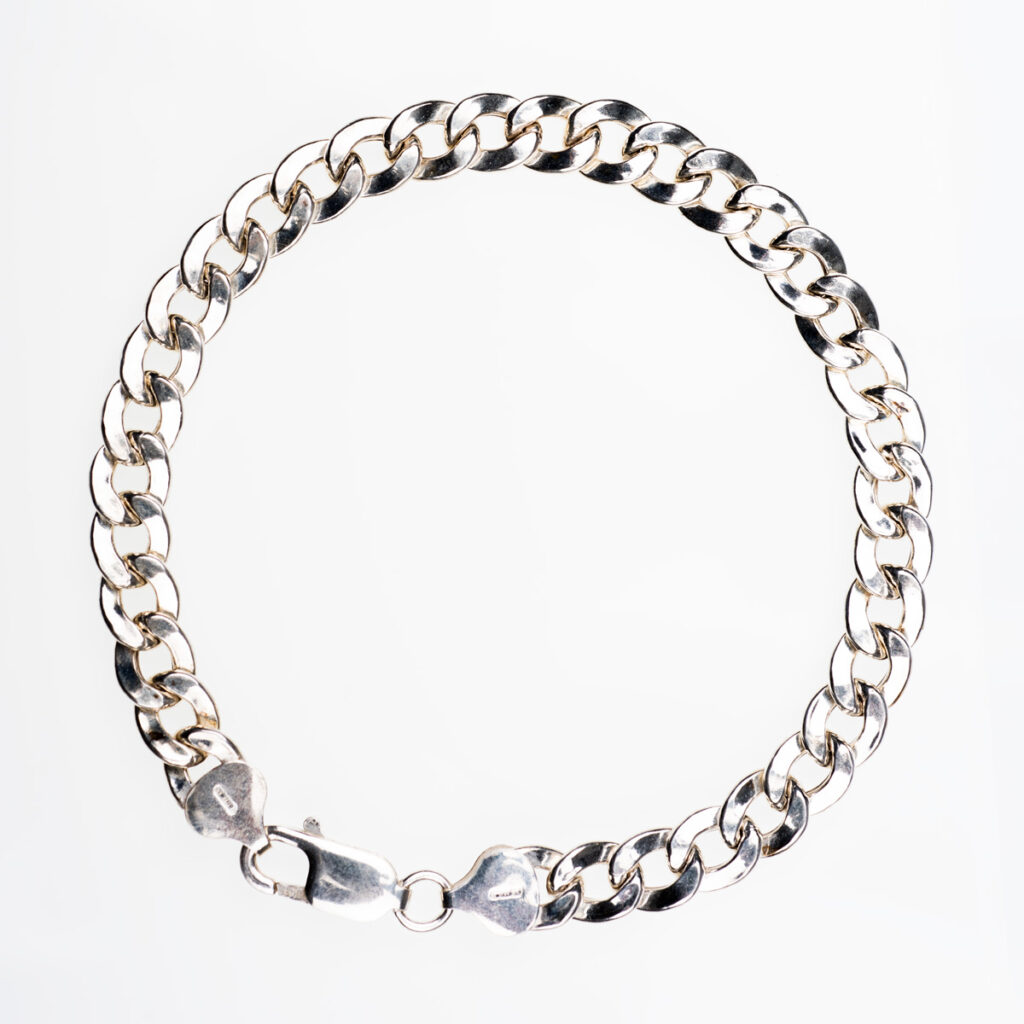 Αλυσίδα βραχιόλι 8 mm gourmet cuban από ασήμι 925 unisex