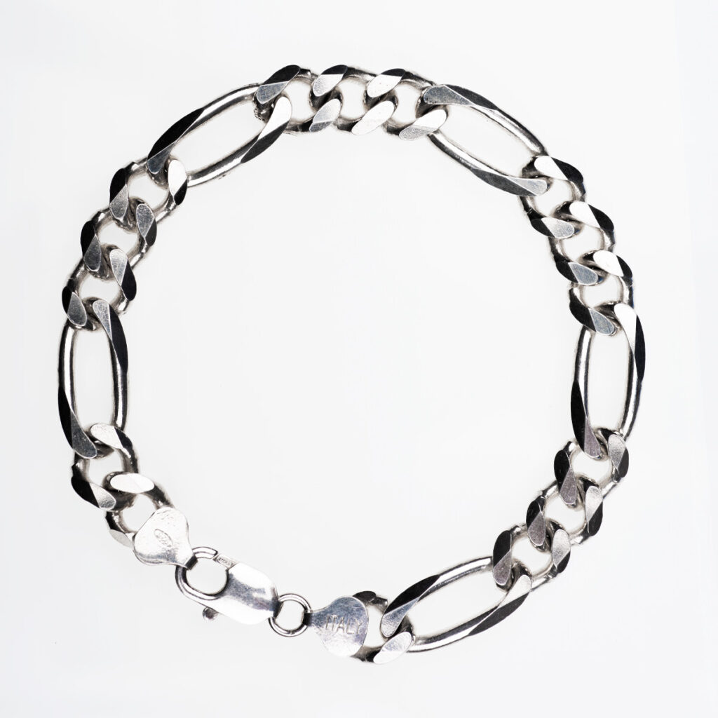 Βραχιόλι figaro ανδρικό από ασήμι 925