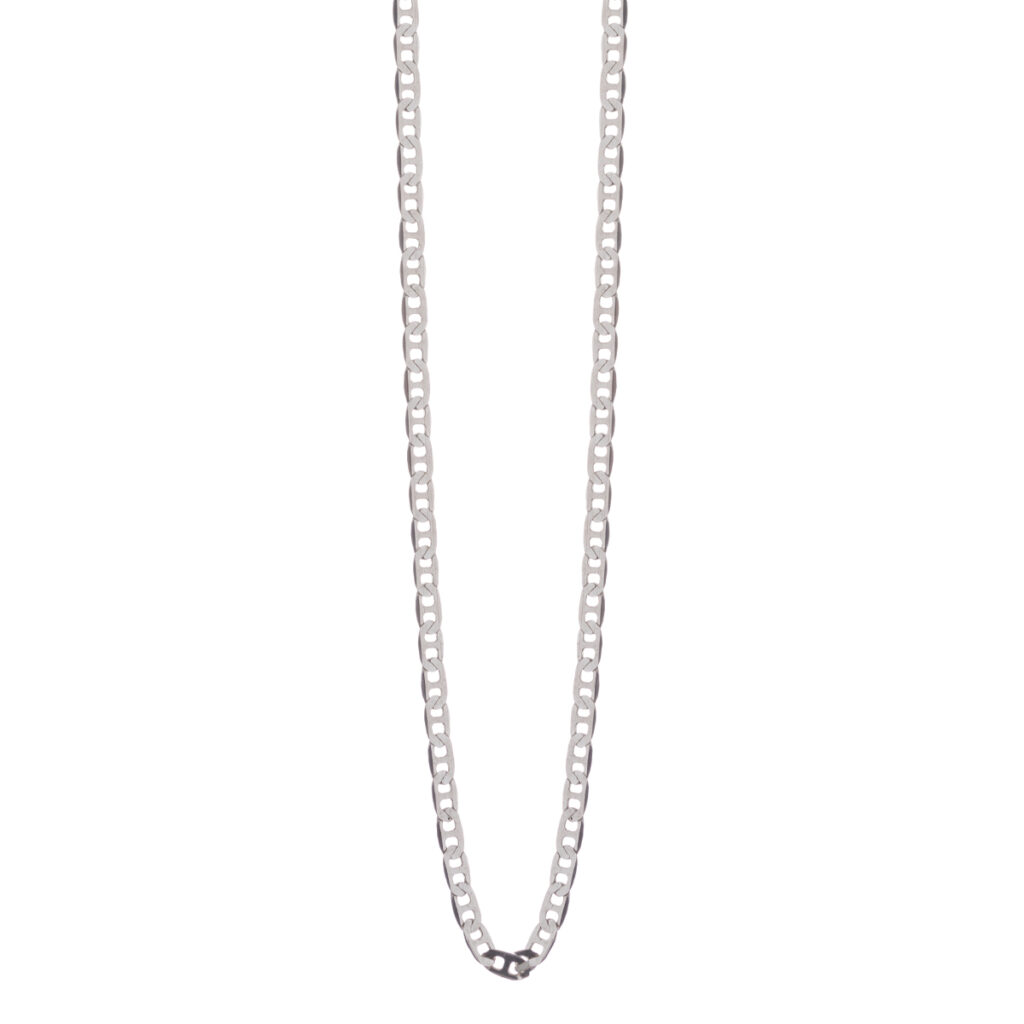 Αλυσίδα λαιμού unisex 3 mm ασημένια 925 θήτα