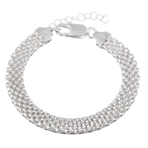 Βραχιόλι πλεκτό από ασήμι 925