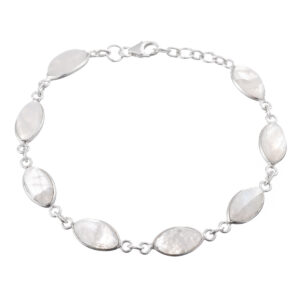 Βραχιόλι με φεγγαρόπετρες ασήμι 925