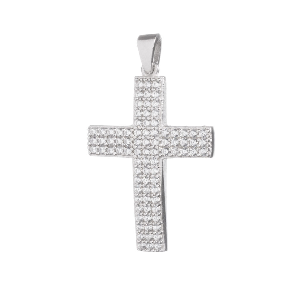 Γυναικείος σταυρός από ασήμι 925