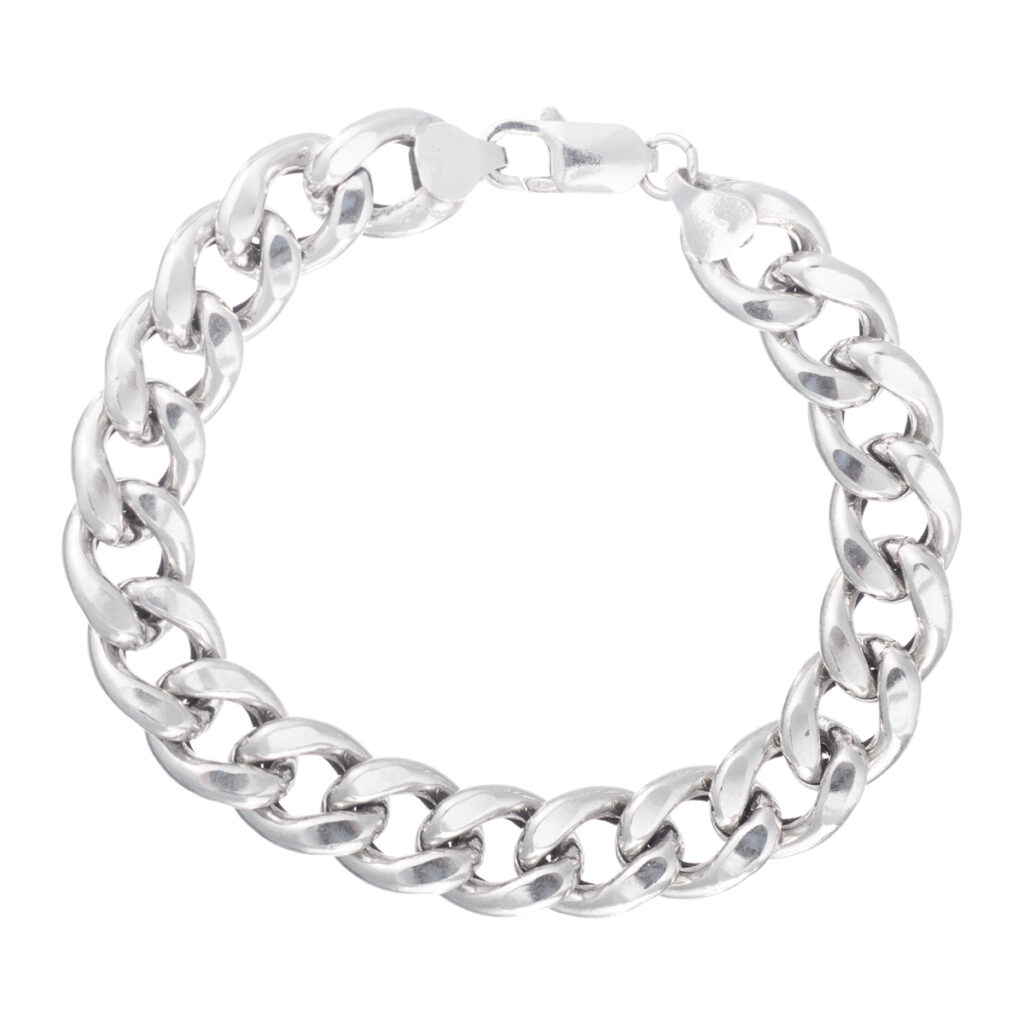 Βραχιόλι unisex 11 mm gourmet cuban ασήμι 925