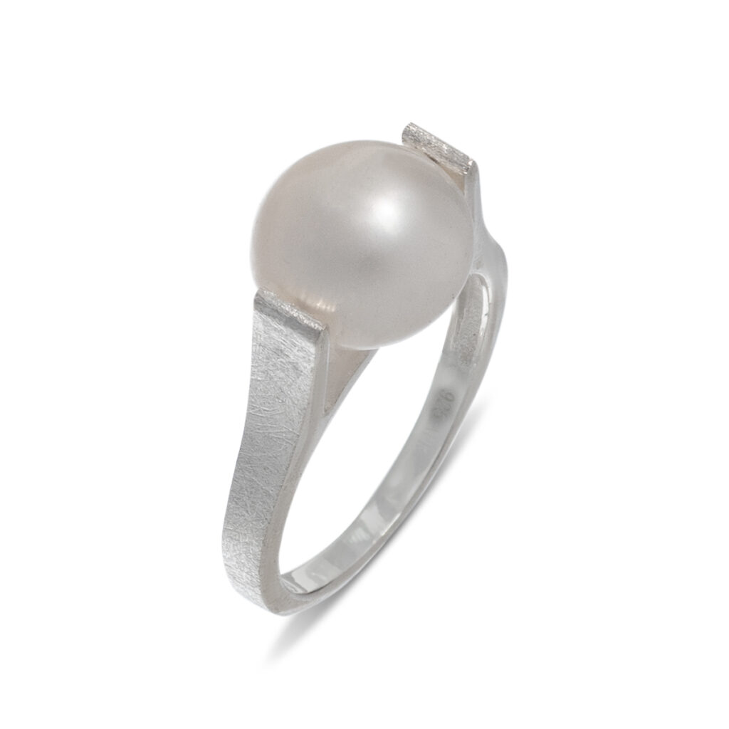 Δαχτυλίδι με μαργαριτάρι από ασήμι 925