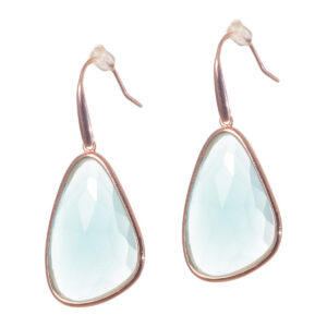 Σκουλαρίκια με αβεντουρίνη ασήμι 925