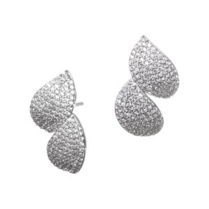 Σκουλαρίκια με ζιργκόν ασήμι 925