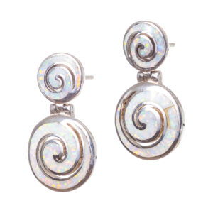 Σκουλαρίκια όπαλ ασήμι 925