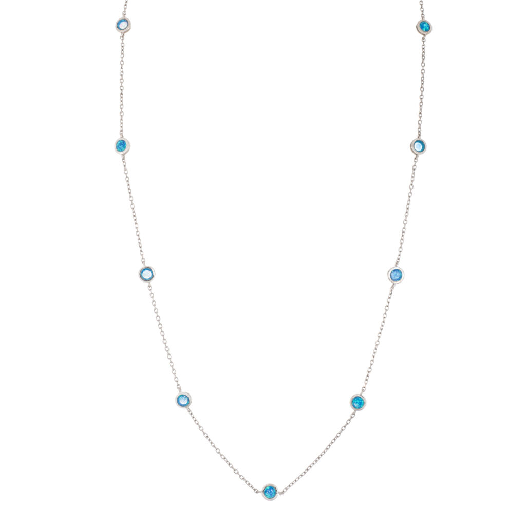 Κολιέ από ασήμι 925 με χαλαζία