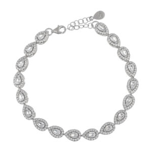 Βραχιόλι από ασήμι 925 με ροζέτες