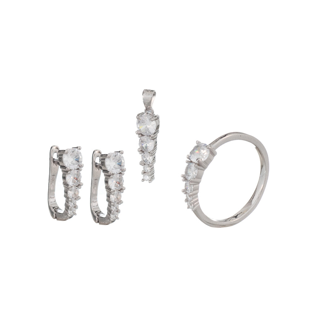 Σετ από ασήμι 925 με ζιργκόν