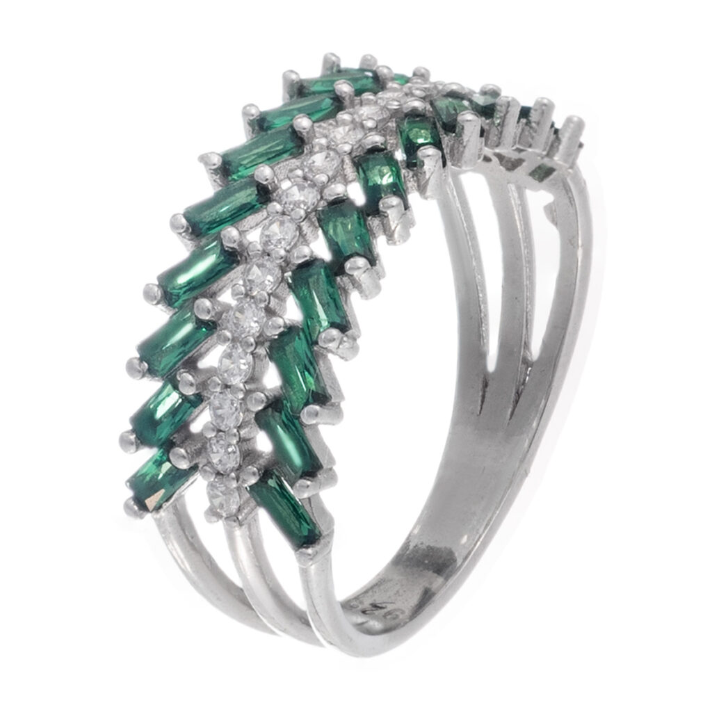 Δαχτυλίδι με ζιργκόν από ασήμι 925