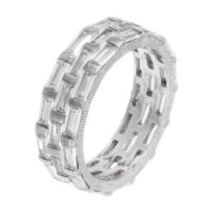 Δαχτυλίδι με ζιργκόν από ασήμι 925 με επιροδίωση