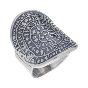 Δαχτυλίδι ασημένιο 925 δίσκος φαιστού