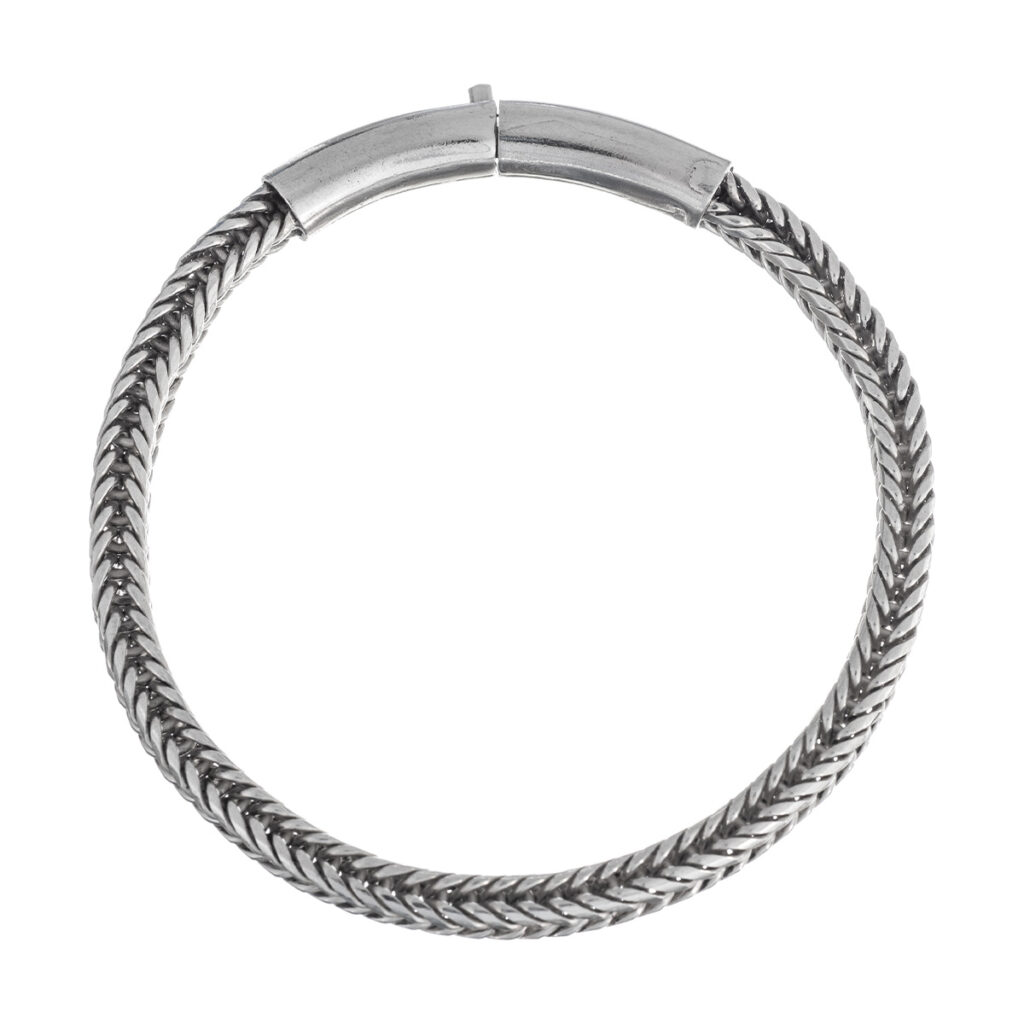 Βραχιόλι ανδρικό 5.4 mm ασήμι 925