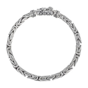 Βραχιόλι ανδρικό βυζαντινό 7 mm από ασήμι 925