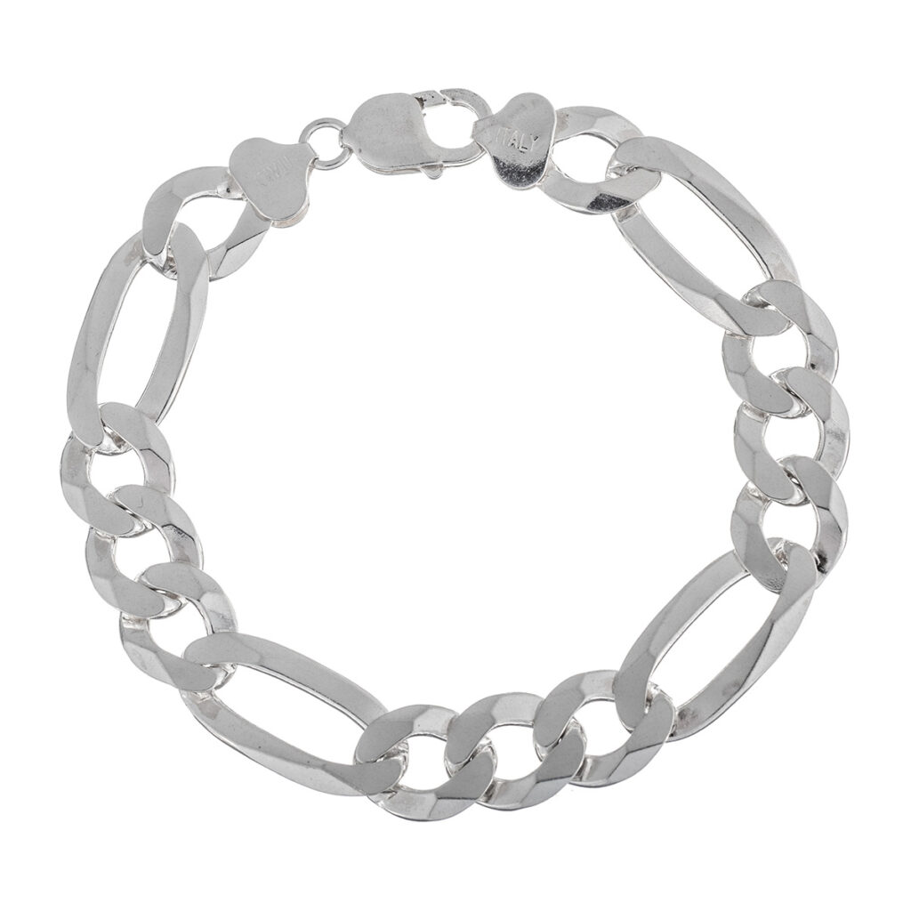 Βραχιόλι figaro 13 mm από ασήμι 925