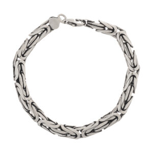 Βραχιόλι ανδρικό 7.5 mm ασήμι 925 βυζαντινό