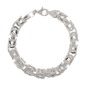 Βραχιόλι ανδρικό 9 mm ασήμι 925 βυζαντινό