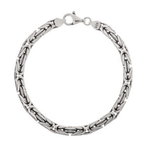 Βραχιόλι ανδρικό 6.5 mm ασήμι 925 βυζαντινό
