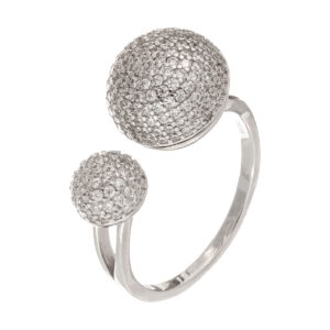 Δαχτυλίδι από ασήμι 925 με ζιργκόν