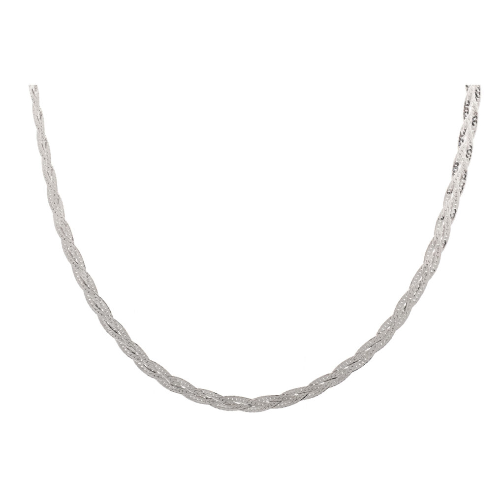 Αλυσίδα λαιμού 4 mm από ασήμι 925 snake