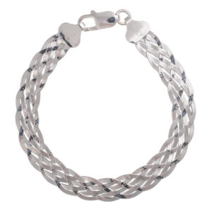 Βραχιόλι πλεξούδα 8.6 mm από ασήμι 925