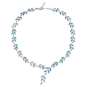 Κολιέ με κλαδί ελιάς από ασήμι 925