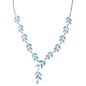 Κολιέ από ασήμι 925 κλαδί ελιάς